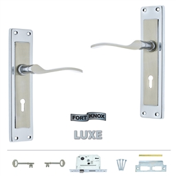 M7A20 - 3 Lever Lockset Wild Star 8"